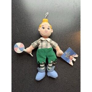 Vintage 1998 Wizard Of Oz  LOLLIPOP Guild Kid Plush Doll Warner Bros Studio 9 In